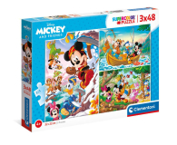 Clementoni Supercolor Mickey i Przyjaciele 3x48 el. 25266 - 1135366 - zdjęcie 1