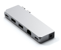 Satechi Pro Hub mini for MacBook (2xUSB-C, 2xUSB-A, RJ-45) (silver) - 1144371 - zdjęcie 1