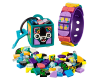 LEGO DOTS 41945 Neonowy tygrys - bransoletka i zawieszka na torbę - 1091593 - zdjęcie 4