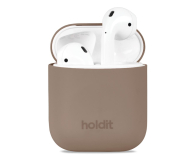 Holdit Silicone Case AirPods 1&2 Mocha Brown - 1148871 - zdjęcie 1