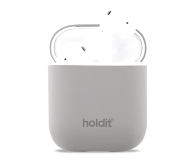 Holdit Silicone Case AirPods 1&2 Taupe - 1148899 - zdjęcie 1