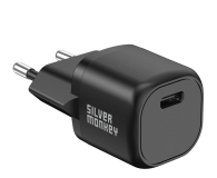 Silver Monkey Mini Ładowarka sieciowa PD 20W (USB-C) Czarna - 1131250 - zdjęcie 1