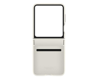 Samsung Flap ECO-Leather Cas do Galaxy Z Flip5 beżowe - 1158947 - zdjęcie 2