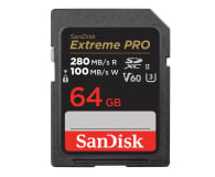 SanDisk 64GB SDXC Extreme PRO 280MB/s V60 UHS-II - 1163847 - zdjęcie 1