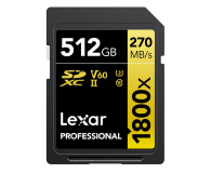 Lexar 512GB 1800x Professional SDXC UHS-II U3 V60 - 1170188 - zdjęcie 1