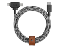 Native Union Belt Universal Cable USB-A – micro-USB/Lightning/USB-C zebra - 1171499 - zdjęcie 1