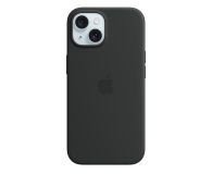 Apple Silikonowe etui MagSafe iPhone 15 czarne - 1180183 - zdjęcie 1