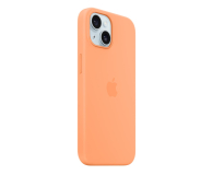 Apple Silikonowe etui MagSafe iPhone 15 pomarańcz - 1180192 - zdjęcie 2