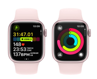Apple Watch 9 41/Pink Aluminum/Light Pink Sport Band S/M LTE - 1180272 - zdjęcie 8