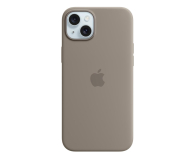 Apple Silikonowe etui MagSafe iPhone 15 Plus popielaty - 1180196 - zdjęcie 1