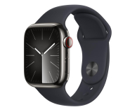 Apple Watch 9 41/Graphite Steel/Midnight Sport Band S/M LTE - 1180284 - zdjęcie 1