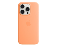 Apple Silikonowe etui MagSafe iPhone 15 Pro pomarańcz - 1180214 - zdjęcie 1
