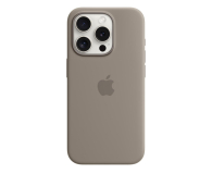 Apple Silikonowe etui MagSafe iPhone 15 Pro popielaty - 1180207 - zdjęcie 1