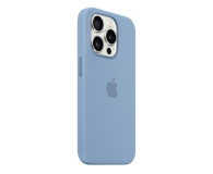 Apple Silikonowe etui MagSafe iPhone 15 Pro zim. błękit - 1180212 - zdjęcie 2
