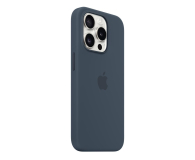 Apple Silikonowe etui MagSafe iPhone 15 Pro błękit - 1180210 - zdjęcie 2