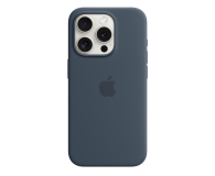 Apple Silikonowe etui MagSafe iPhone 15 Pro błękit - 1180210 - zdjęcie 1