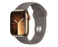 Apple Watch 9 41/Gold Steel/Clay Sport Band S/M LTE - 1180283 - zdjęcie 1