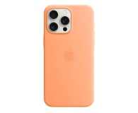 Apple Silikonowe etui z MagSafe iPhone 15 Pro Max pomarańcz - 1180222 - zdjęcie 1