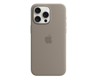 Apple Silikonowe etui z MagSafe iPhone 15 Pro Max popielaty - 1180217 - zdjęcie 1