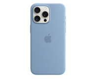 Apple Silikonowe etui z MagSafe iPhone 15 Pro Max zim.błękit - 1180220 - zdjęcie 1