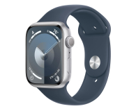 Apple Watch 9 45/Silver Aluminum/Storm Blue Sport Band S/M GPS - 1180268 - zdjęcie 1