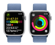 Apple Watch 9 45/Silver Aluminum/Winter Blue Sport Loop GPS - 1180329 - zdjęcie 8
