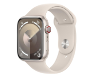 Apple Watch 9 45/Starlight Aluminum/Starlight Sport Band S/M LTE - 1180278 - zdjęcie 1