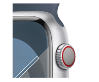 Apple Watch 9 45/Silver Aluminum/Storm Blue Sport Band M/L LTE - 1180381 - zdjęcie 3