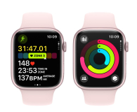 Apple Watch 9 45/Pink Aluminium/Light Pink Sport Band S/M LTE - 1180277 - zdjęcie 8