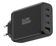 Silver Monkey Ładowarka sieciowa GaN 130W USB-C PD + USB 3.0 QC B - 1097681 - zdjęcie 1