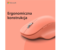 Microsoft Bluetooth Ergonomic Mouse Brzoskwiniowy - 599709 - zdjęcie 4