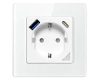 Avatto Inteligentne gniazdo ścienne WiFi USB i USB-C TUYA (białe) - 1177021 - zdjęcie 1