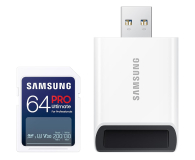 Samsung 64GB SDXC PRO Ultimate 200MB/s z czytnikiem - 1214932 - zdjęcie 1