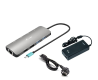 i-tec USB-C Metal Nano 2x HDMI Dock PD 100W +Charger 112W - 1217811 - zdjęcie 2