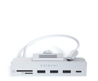 Satechi Clamp Hub do iMac (USB-C, 3x USB-A, micro/SD) (silver) - 1209994 - zdjęcie 1