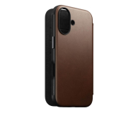 Nomad Modern Leather Folio do iPhone 16 brown - 1288735 - zdjęcie 2