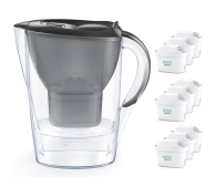 Brita Zestaw dzbanek MARELLA grafitowy 2,4L + 9 wkładów MAXTRA PRO - 1294022 - zdjęcie 1