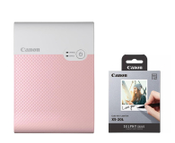 Canon Selphy Square QX10 różowy + papier XS-20L - 1223795 - zdjęcie 1