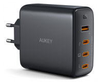 Aukey Ładowarka GaN PD 100W 3x USB-C USB-A - 1220082 - zdjęcie 1