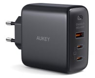 Aukey Ładowarka GaN 65W PD 2x USB-C USB-A - 1220063 - zdjęcie 1