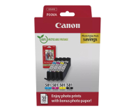 Canon Zestaw 4 tuszów CLI-581 CMYK + papier Photo Paper Plus Gloss - 1226667 - zdjęcie 1