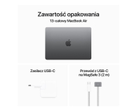 Apple MacBook Air M3/24GB/2TB/Mac OS Gwiezdna szarość 10R GPU - 1228145 - zdjęcie 9