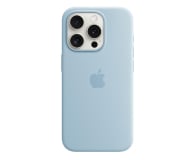 Apple Silikonowe etui z MagSafe iPhone 15 Pro Max jasnoniebieskie - 1228543 - zdjęcie 1