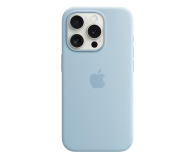 Apple Silikonowe etui z MagSafe iPhone 15 Pro jasnoniebieskie - 1228555 - zdjęcie 1