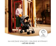 Kinderkraft Wózek spacerowy parasolka Siesta szary - 1157529 - zdjęcie 3