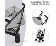 Kinderkraft Wózek spacerowy parasolka Siesta szary - 1157529 - zdjęcie 5