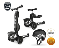 Scoot & Ride Highwaykick 1 Lifestyle 2w1 + kask XXS-S Zebra - 1109740 - zdjęcie 2