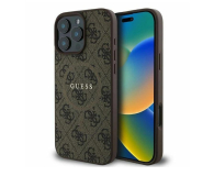 Guess 4G Ring Classic Logo do iPhone 16 Pro Max brązowy - 1278303 - zdjęcie 1