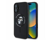 Karl Lagerfeld Silicone Karl&Choupette Heads do iPhone 16 czarny - 1278263 - zdjęcie 1