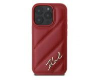Karl Lagerfeld Quilted Signature do iPhone 16 Pro Max czerwony - 1278270 - zdjęcie 2